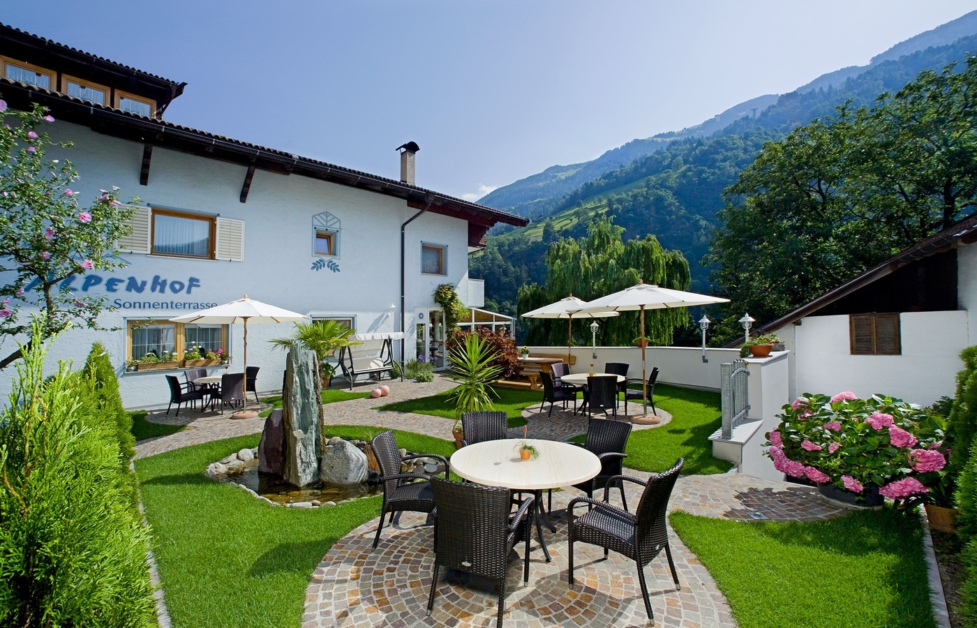 alpenhof lodge giardino